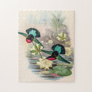 Vintage Hummingvögel von John Gould Puzzle