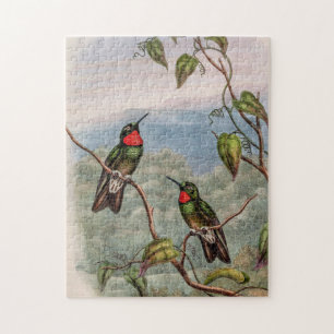 Vintage Hummingvögel von John Gould Puzzle