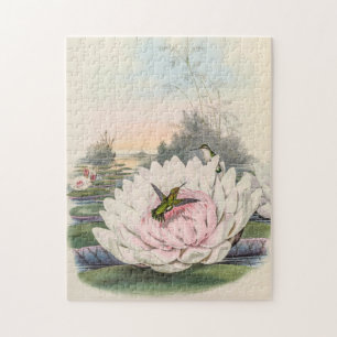 Vintage Hummingvögel von John Gould Puzzle