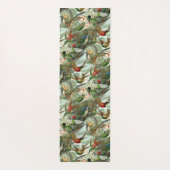 Vintage Hummingvögel Yogamatte (Rückseite)