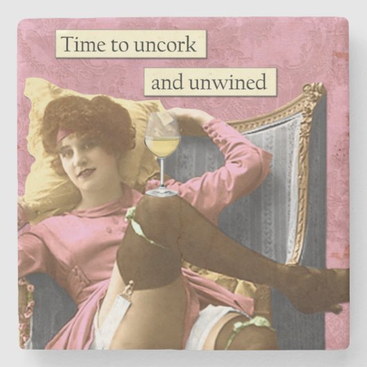 Vintage Humor Untersetzer (Vorderseite)