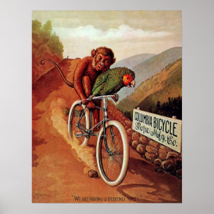 Lustiger Affe Poster Zazzle De