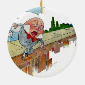 Vintage Humpty Dumpty Keramikornament (Hinten)