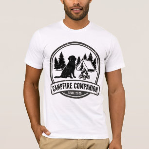 Vintage Hund Camping - Lagerfeuer Begleiter Retro  T-Shirt