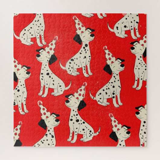 Vintage-Hund Geburtstag Puzzle (Vertikal)