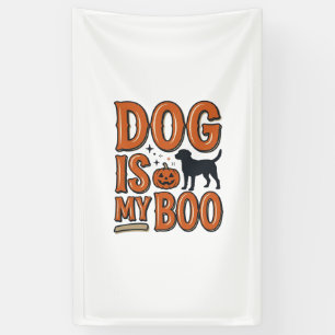 Vintage-Hund ist mein Boo-Halloween-Shirt-Design_1 Banner