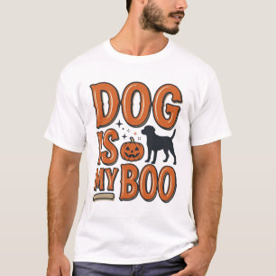 Vintage-Hund ist mein Boo-Halloween-Shirt-Design_1 T-Shirt