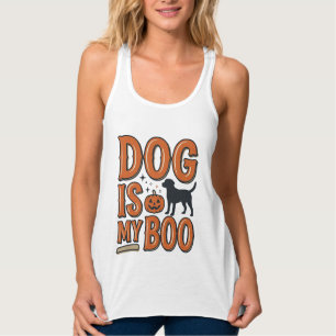 Vintage-Hund ist mein Boo-Halloween-Shirt-Design_1 Tank Top