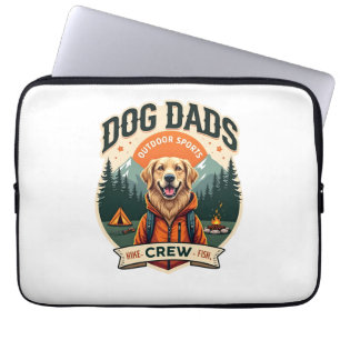 Vintage Hund Väter Outdoor-Sport-Crew Golden Retri Laptopschutzhülle