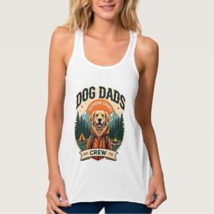 Vintage Hund Väter Outdoor-Sport-Crew Golden Retri Tank Top