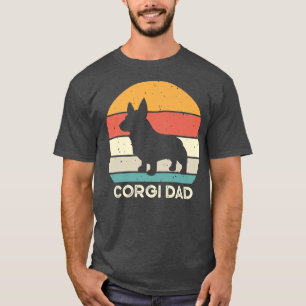 Vintage Hunde Eltern T-Shirts Adorable Corgi Vater