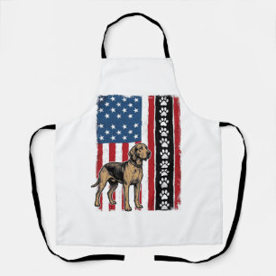 Vintage-Hunde-Flagge Pfotenabdruck Patriotisches-S Schürze
