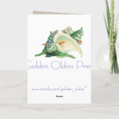 Vintage Hunde Geburtskarte Karte (Rückseite)