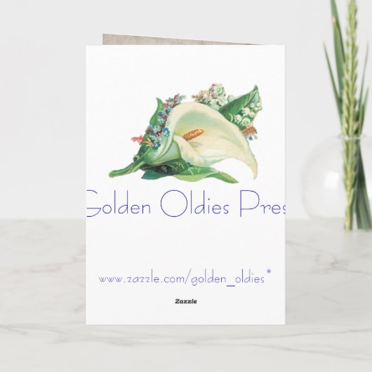 Vintage Hunde Geburtskarte Karte (Rückseite)