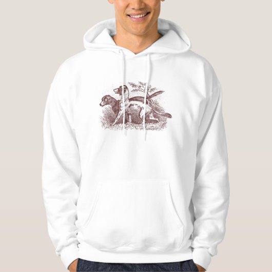 Vintage Hunde Hoodie (Vorderseite)