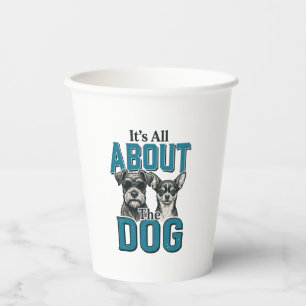 Vintage-Hunde-Liebhaber-Zitat-Vektordesign_1 Pappbecher
