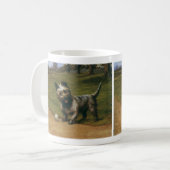 Vintage Hunde, Niedlicher Scottish Terrier Puppy Kaffeetasse (Vorderseite Links)