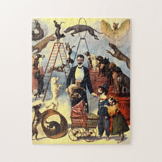 Vintage Hunde Ristorante La Lanchetta Puzzle (Vertikal)