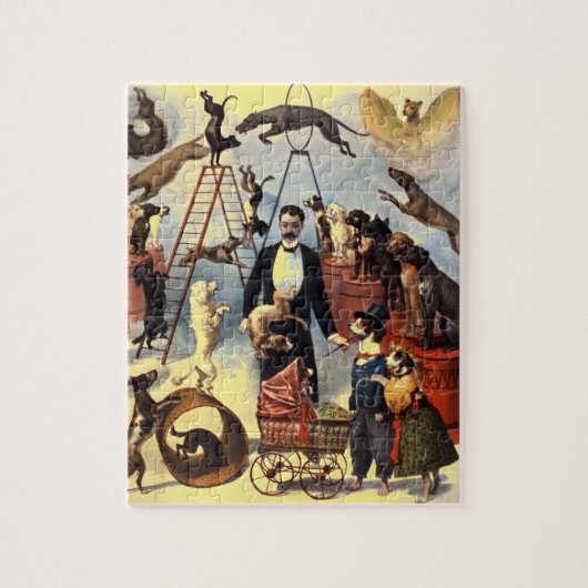 Vintage Hunde Ristorante La Lanchetta Puzzle (Vertikal)