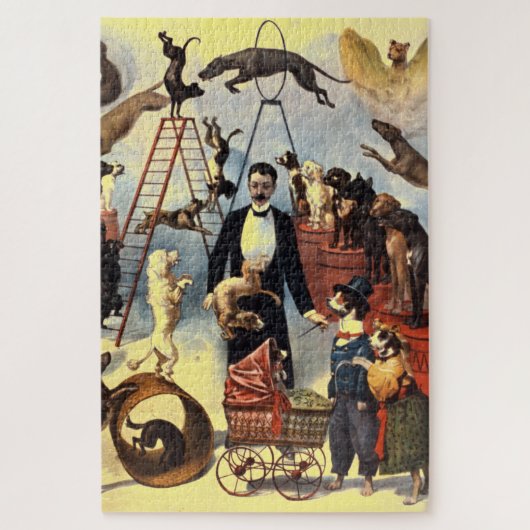 Vintage Hunde Ristorante La Lanchetta Puzzle (Vertikal)