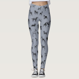 Vintage Hunde (Schwarzes) Leggings