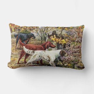 Vintage Hunde Setter Trio Kissen