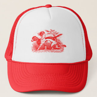Vintage Hunde Truckerkappe