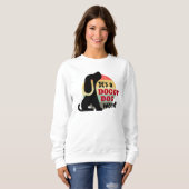 Vintage Hunde-Weltpfade Sweatshirt (Vorne ganz)