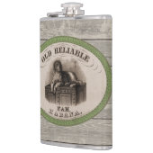 Vintage Hundebilderung - Zigarrenbezeichnung Flachmann (Links)