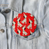 Vintage-Hundegeburtstag Button (Beispiel)