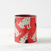Vintage-Hundegeburtstag Tasse (Zentrum)