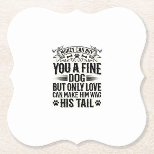 Vintage-Hundeliebhaber-Zitat-Typografie-Design_1 Untersetzer