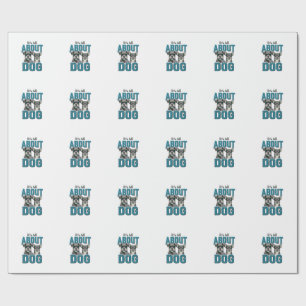 Vintage-Hundeliebhaber-Zitat-Vektordesign_1 Geschenkpapier