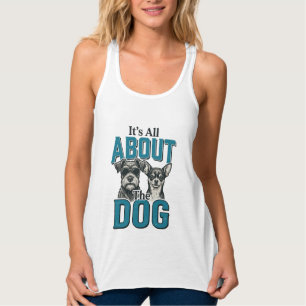Vintage-Hundeliebhaber-Zitat-Vektordesign_1 Tank Top