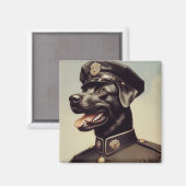 Vintage Hundemalerei Magnet (Vorderseite/Rückseite)