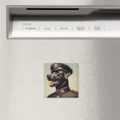 Vintage Hundemalerei Magnet (In Situ (Geschirrspüler))
