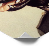 Vintage Hundemalerei Poster (Ecke)