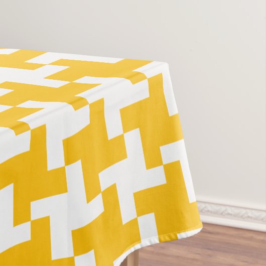 Vintage-Hunderzahn-Muster Tischdecke (Beispiel)