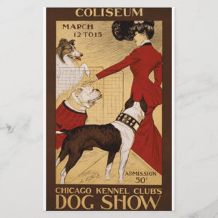 Vintage Hundeschau Flyer