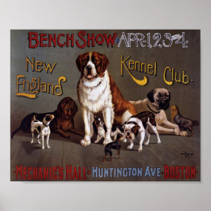 Vintage-Hundeshowplakat Poster