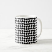 Vintage-Hundetooth Kaffeetasse (VorderseiteRechts)