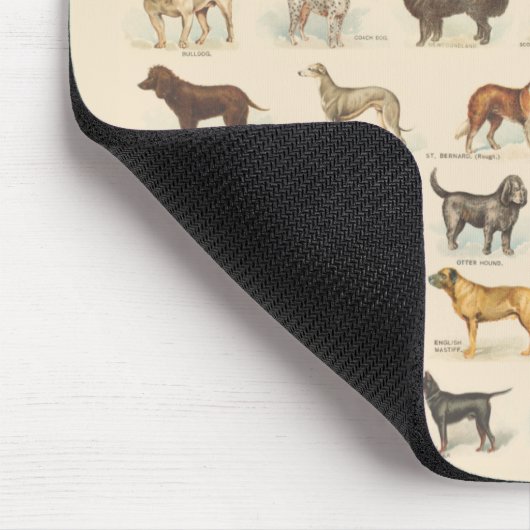 Vintage Hundezucht Mousepad (Ecke)