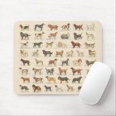 Vintage Hundezucht Mousepad (Mit Mouse)