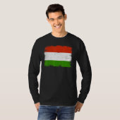 Vintage Hungary Flag Hungarian Independence Day T-Shirt (Vorne ganz)