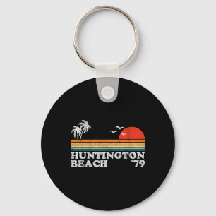 Vintage Huntington Beach Kalifornien Retro Surfen Schlüsselanhänger