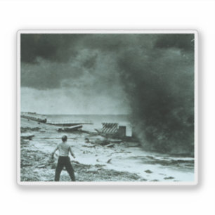 Vintage-Hurrikan-Welle Aufkleber