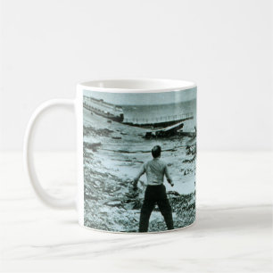Vintage Hurrikan-Welle Kaffeetasse