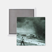 Vintage Hurrikan-Welle Magnet (Vorderseite/Rückseite)