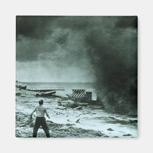 Vintage Hurrikan-Welle Magnet (Vorne)