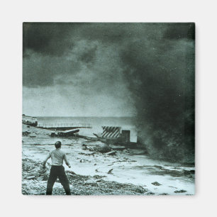 Vintage-Hurrikanenwelle Magnet